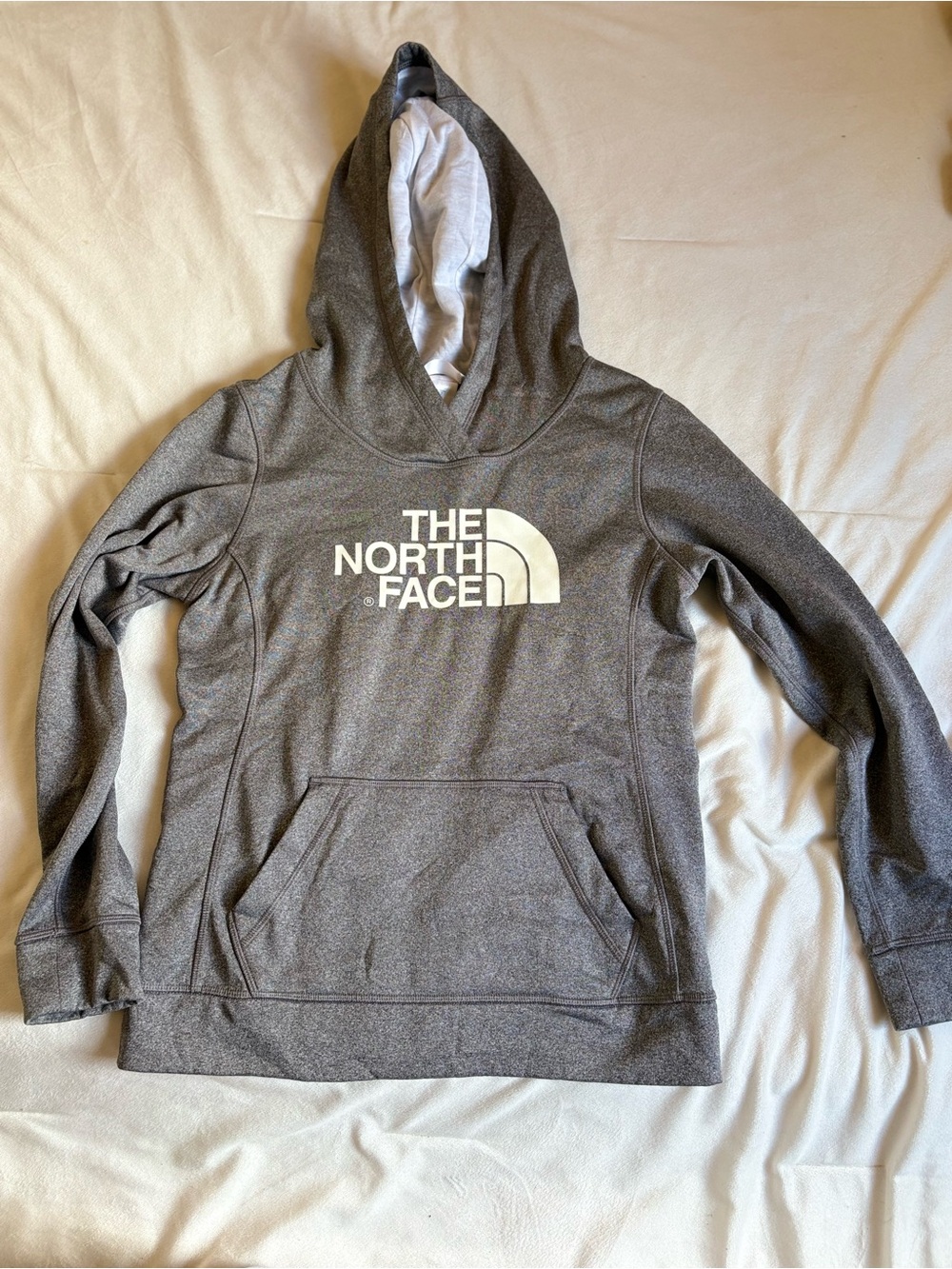 The North Face Heather Gray Logo Pullover